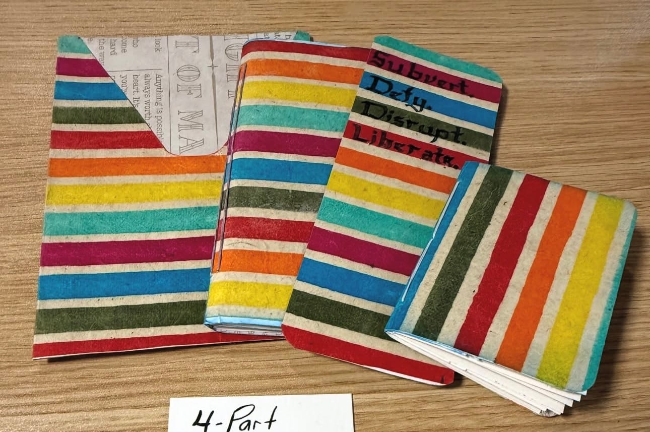 A four-part stationery set inspired by Treasure Books on YouTube